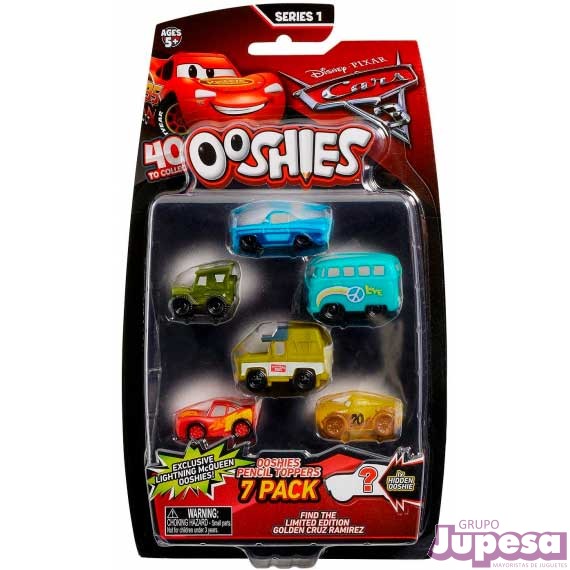 PACK 7 PERSONAJES CARS 3 OOSHIES