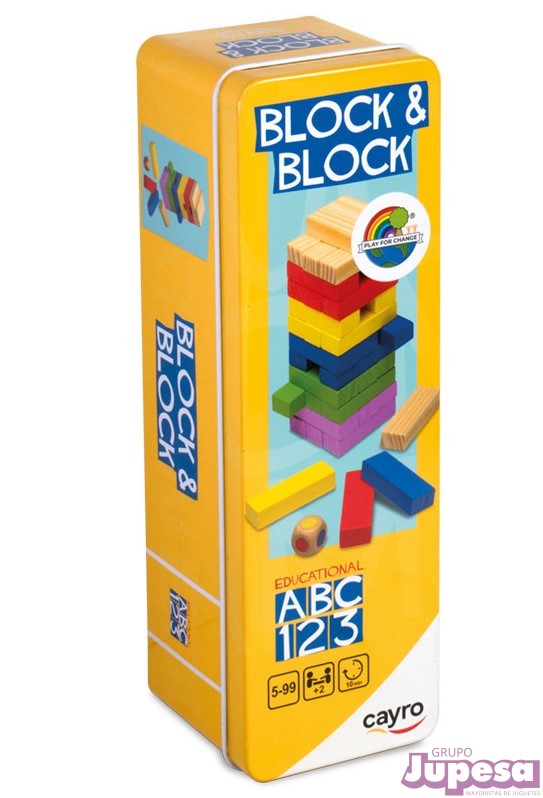 JUEGO BLOCK & BLOCK MADERA 36 PZAS.