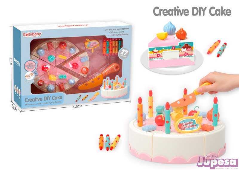 TARTA C/VELAS 27 PZAS.