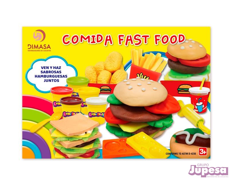 COMIDA FAST FOOD PLASTILINA