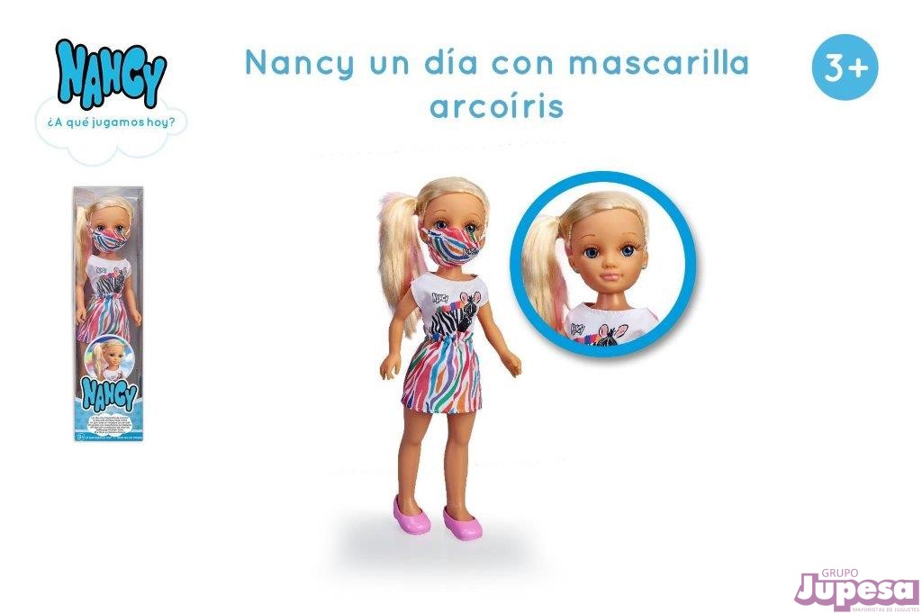 NANCY UN DIA C/MASCARILLA ARCOIRIS