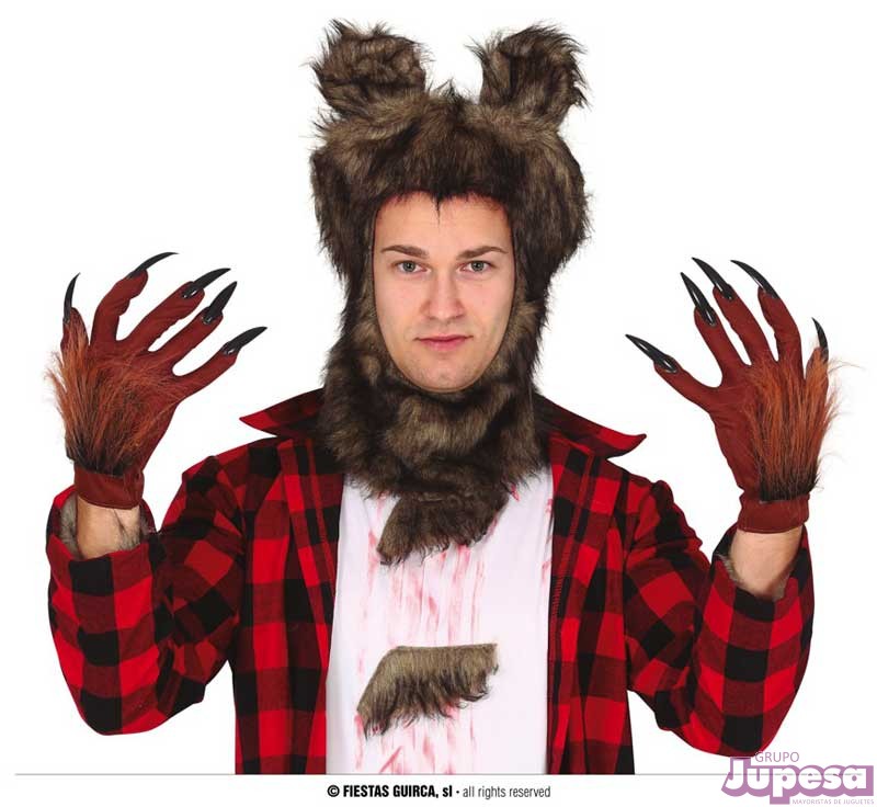 GUANTES HOMBRE LOBO CON GARRAS