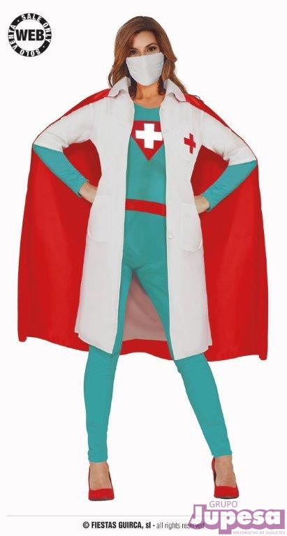 DISFRAZ SUPER DOCTORA ADULTA T-M