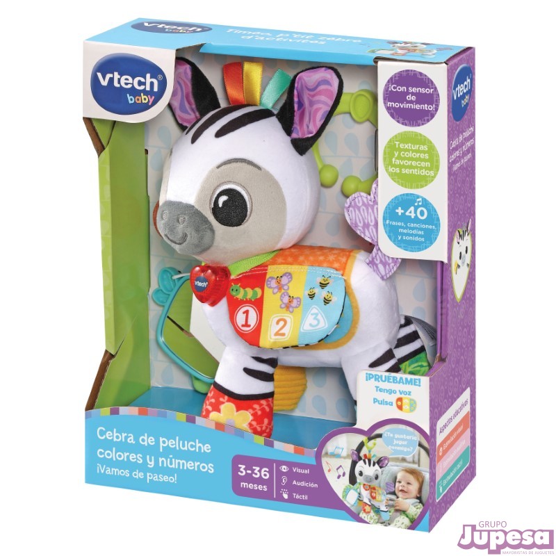 CEBRA DE PELUCHE COLORES Y NUMEROS