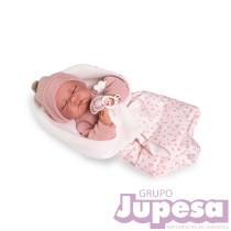MUÑECA RECIEN NACIDA LUNA C/MANTITA