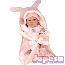 BEBE NATAL ROSA 30 CM. ELEGANCE