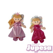 MUÑECA TRAPO PRINCESA 40 CM. SURT.