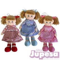 MUÑECA TRAPO ALICIA 50 CM. SURTIDAS