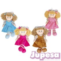 MUÑECA TRAPO CAROL 40 CM. SURTIDAS