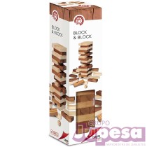 JUEGO BLOCK&BLOCK 2 COLORES MADERA