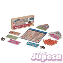 LOTERIA BOLSA FICHAS MADERA