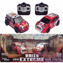 SET 2 COCHES RALLY EXTREME R/C 1:28