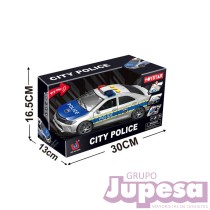 COCHE DE POLICIA 1:14 LUZ Y SONIDO