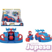 VEHICULO SPIDEY LANZATELARAÑAS 2EN1