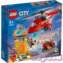 HELICOPTERO RESCATE BOMBEROS LEGO