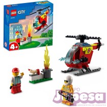 HELICOPTERO DE BOMBEROS LEGO CITY
