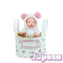 MUÑECA C/CESTO MINI GOLOSINAS 21CM.