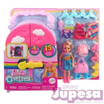 MUÑECA CHELSEA BARBIE C/ARMARIO