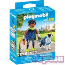 CORREDOR C/BORDER COLLIE PLYAMOBIL