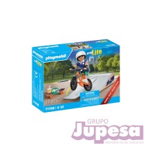 SNOWBOARDER CON RAMPA PLAYMOBIL