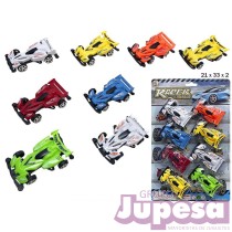 BLISTER 8 COCHES CARRERAS RACER