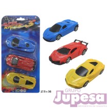 BLISTER 3 COCHES SUPER RACER